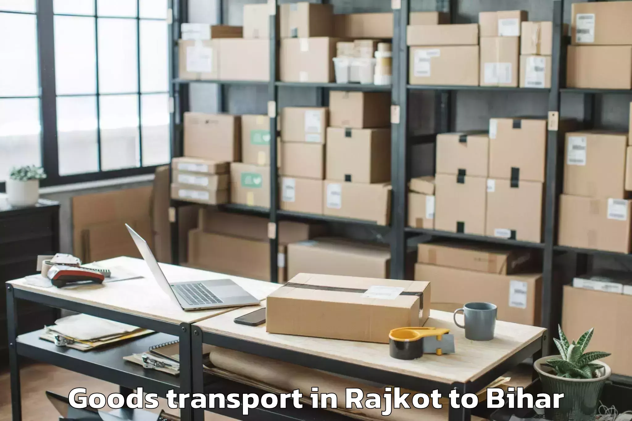 Hassle-Free Rajkot to Simri Goods Transport